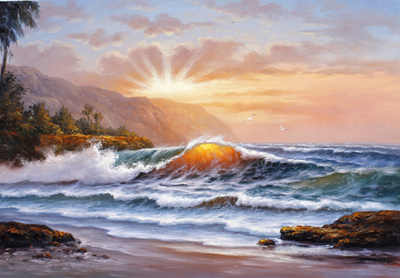 海浪景