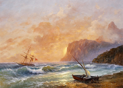 海浪景
