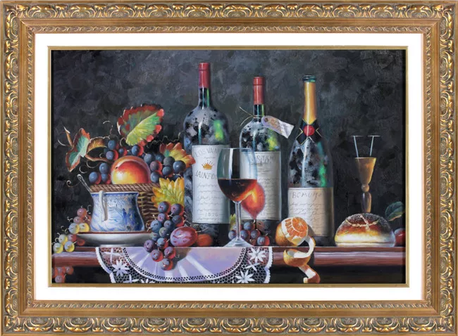 油彩画 静物画 水果静物